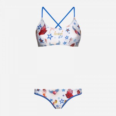 Jaked Costume due pezzi donna con stampa all over PIN Up