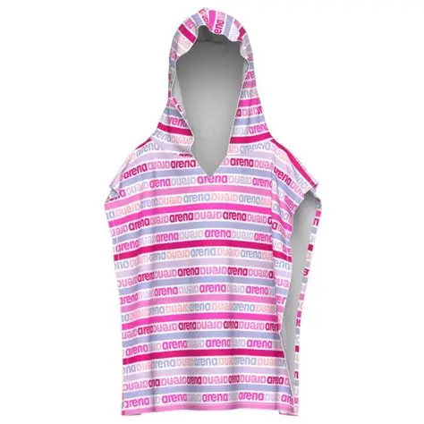 Arena Poncho Terry Logo Pink